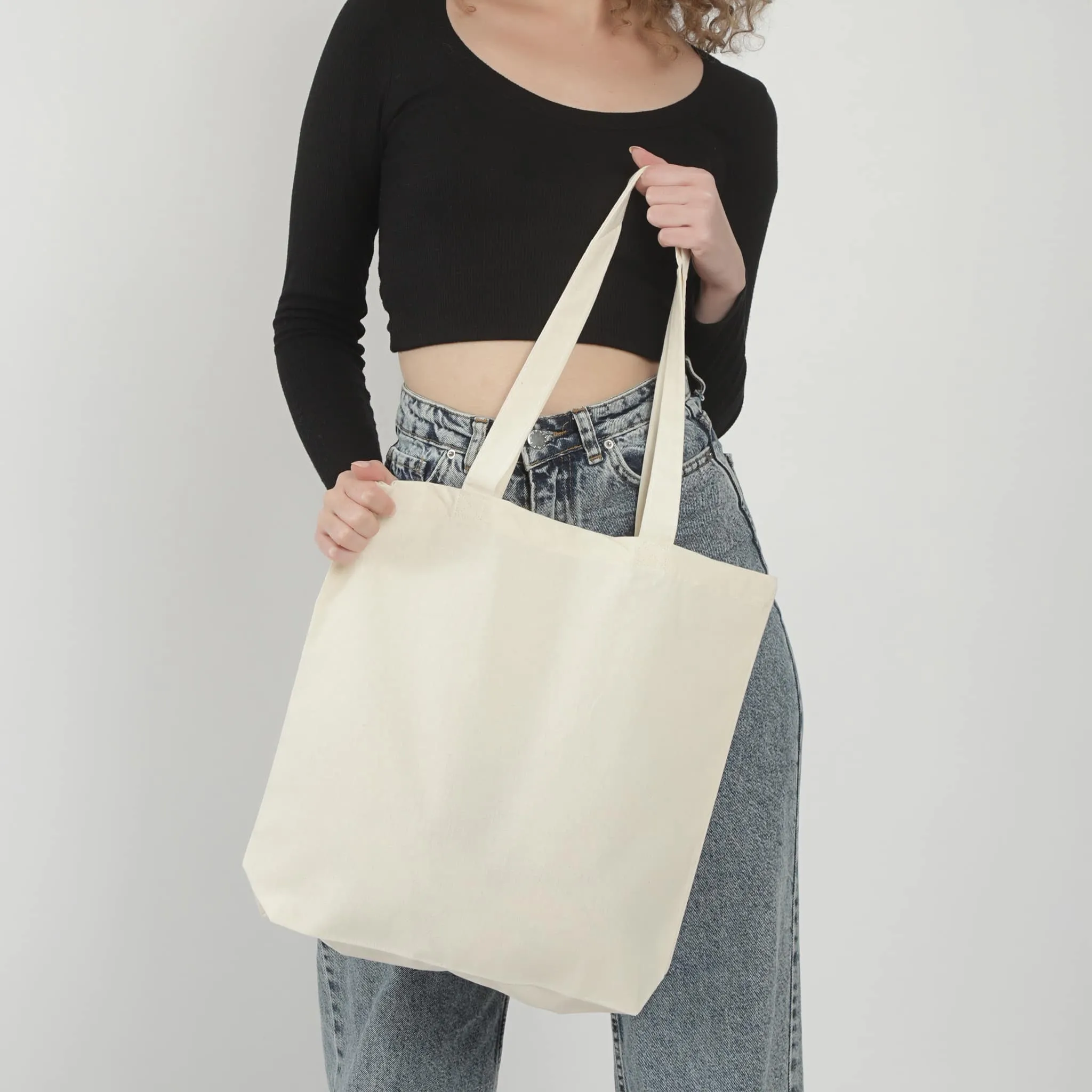 Organic Cotton Canvas Tote Bags with Gusset - OR110