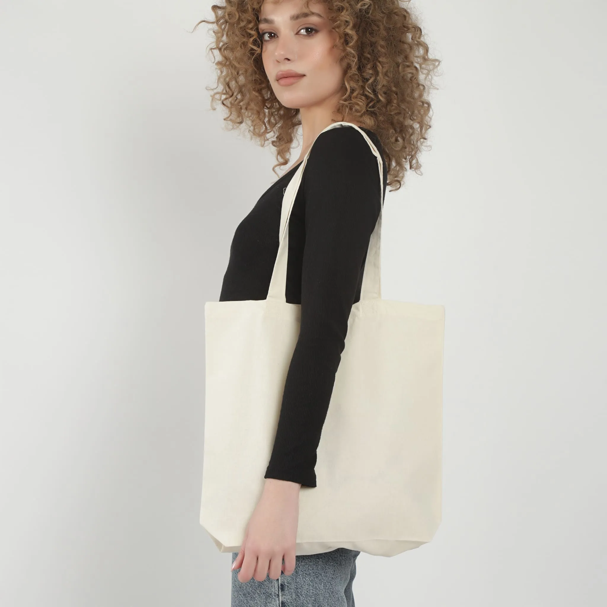 Organic Cotton Canvas Tote Bags with Gusset - OR110