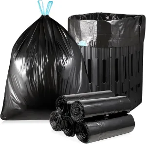 OUMEE Camping Toilet Bags, 8 Gallon Portable Toilet Bags, Toilet Waste Bags, Leak-Proof Potty Liners Trash Bags for Outdoor Camping Toilet Bucket,Traveling, RV Trip