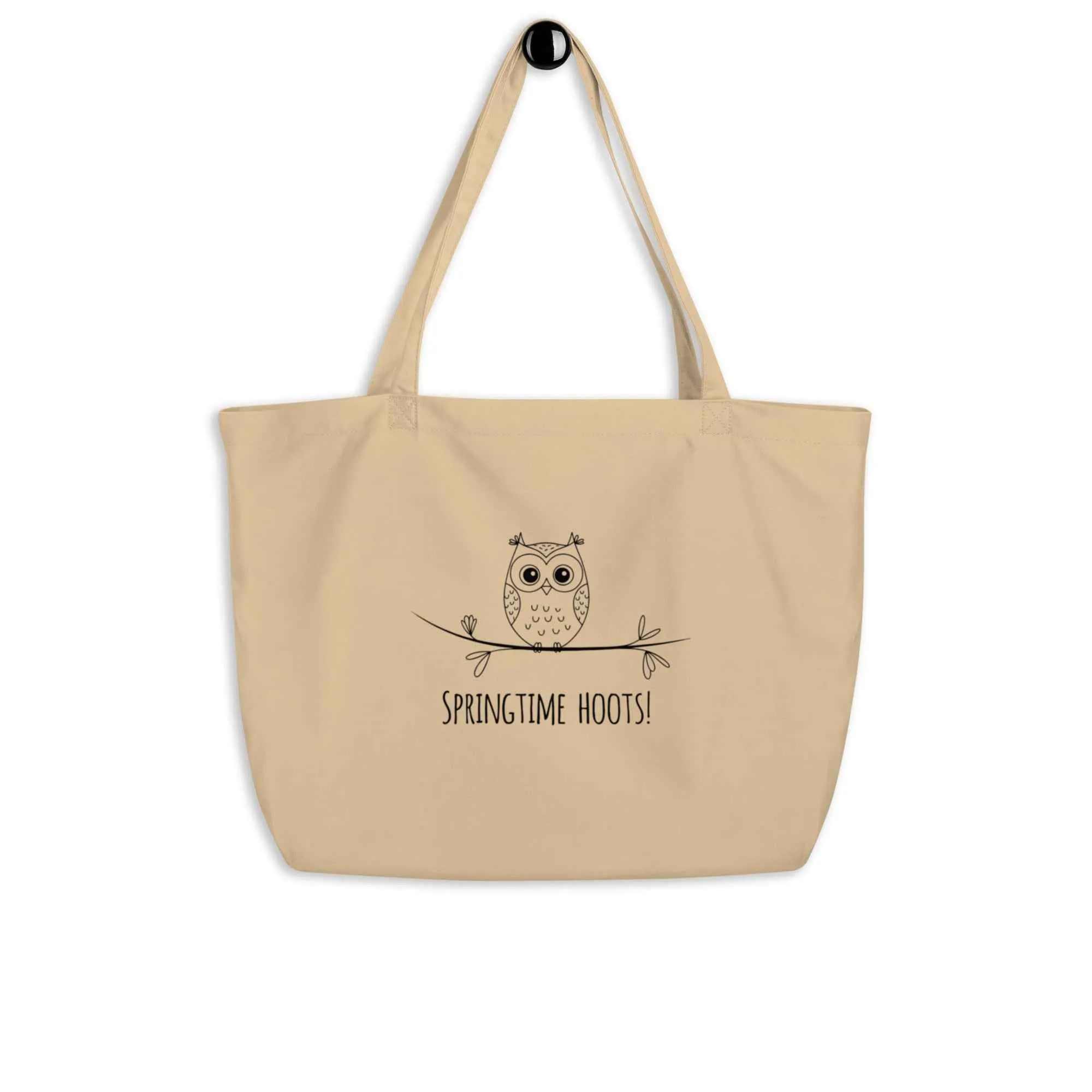 Owl Themed Large Organic Tote Bags: Sustainable, Spacious, and Stylish