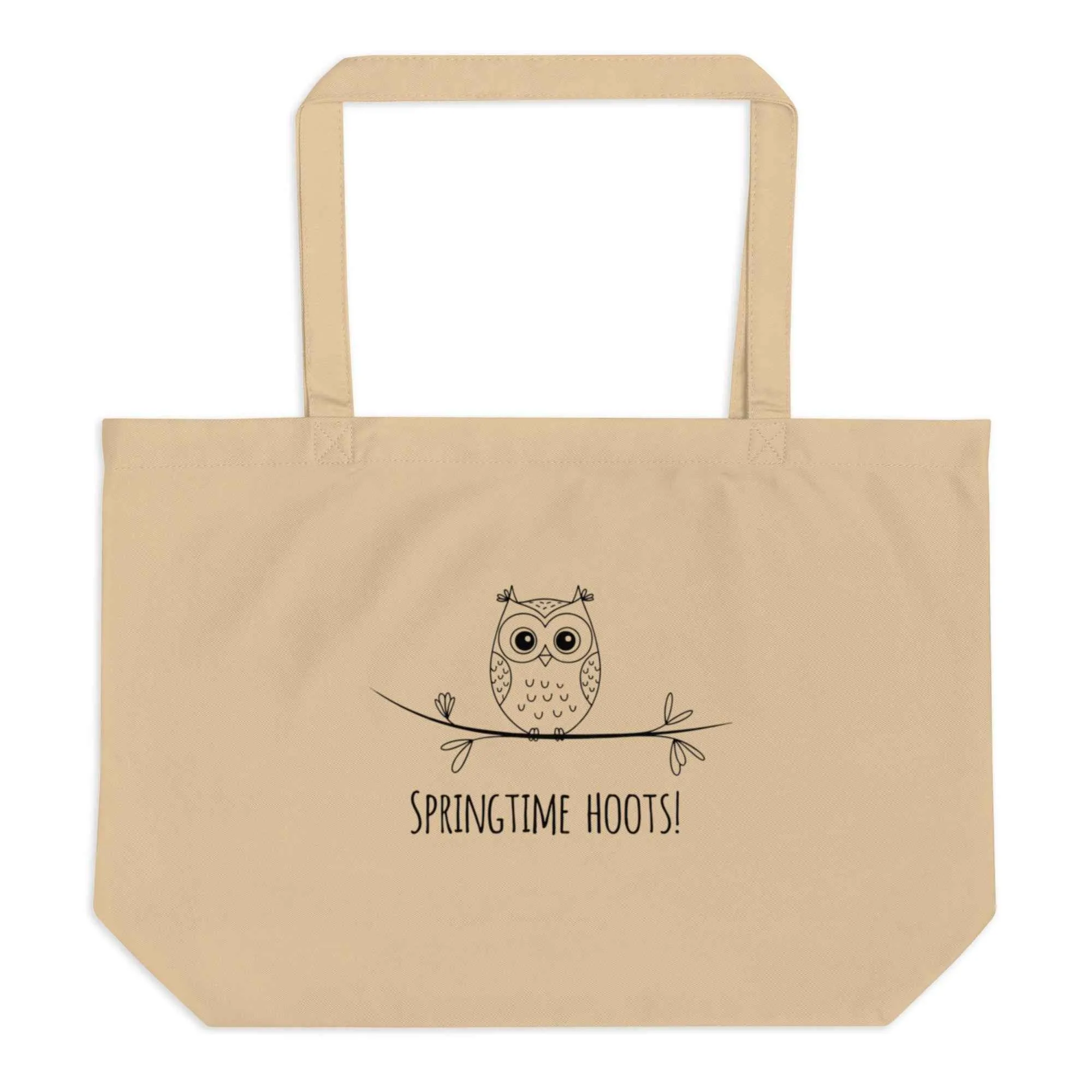 Owl Themed Large Organic Tote Bags: Sustainable, Spacious, and Stylish