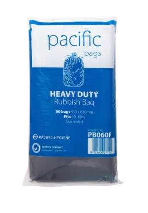 Pacific Rubbish Bag Black Flat Pack