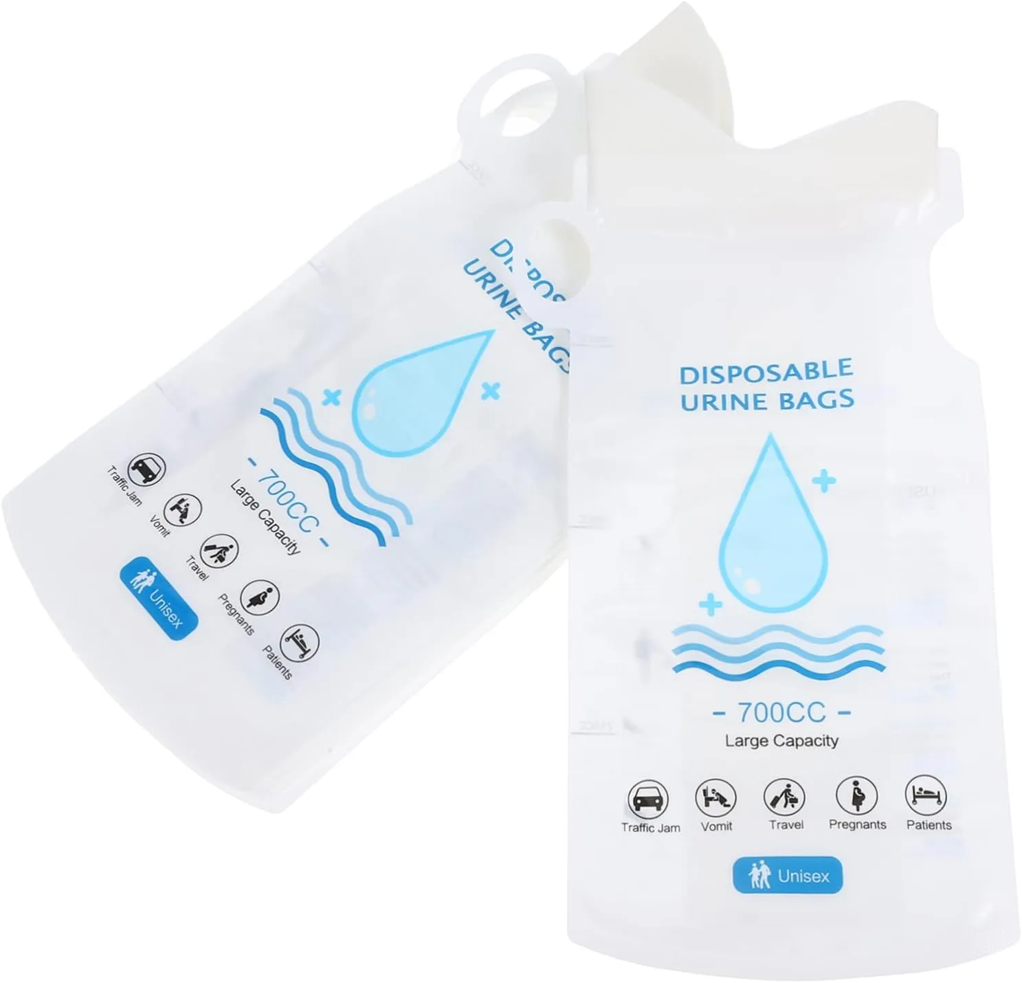 Pack Emergency Disposable Urinal Bags for Travel Camping Men Women Ml Vomit Bag Rapid Gel Formation Easy to Use for Ages