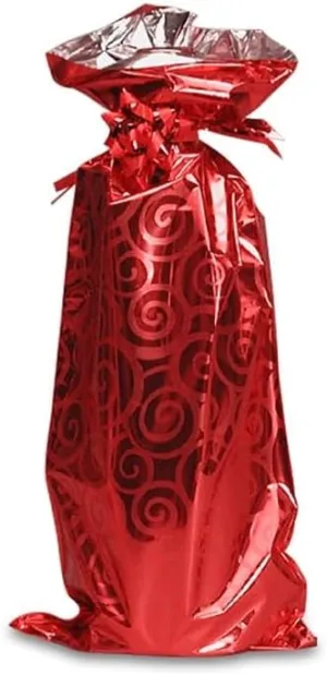 Paper Mart Wine Bags 6 1/2" X 18" Mylar | Quantity: 100