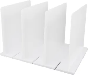 Partial Holder, ABS Material Tidy Classification Multifunctional Modern Simple Design Closet Divider Organizer Savings Saving for Books for Wallets (4 Divider Board)
