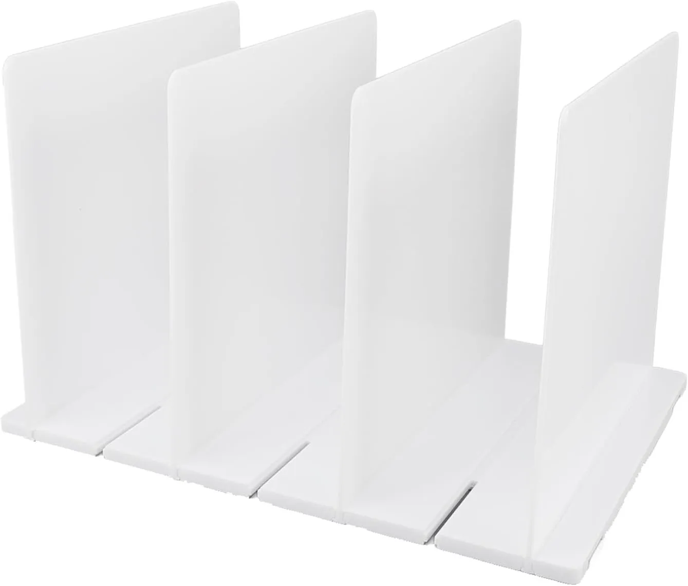 Partial Holder, ABS Material Tidy Classification Multifunctional Modern Simple Design Closet Divider Organizer Savings Saving for Books for Wallets (4 Divider Board)