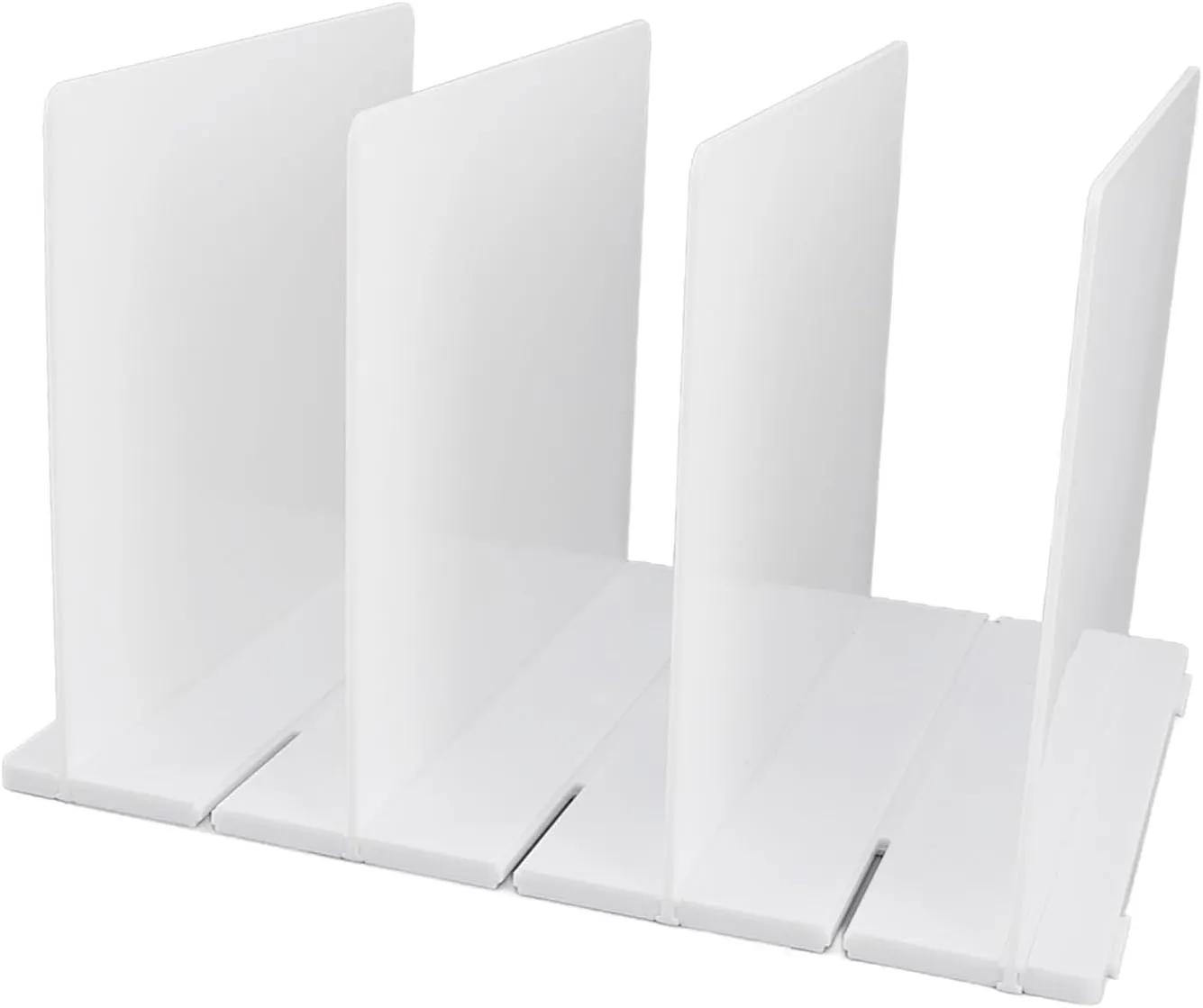 Partial Holder, ABS Material Tidy Classification Multifunctional Modern Simple Design Closet Divider Organizer Savings Saving for Books for Wallets (4 Divider Board)