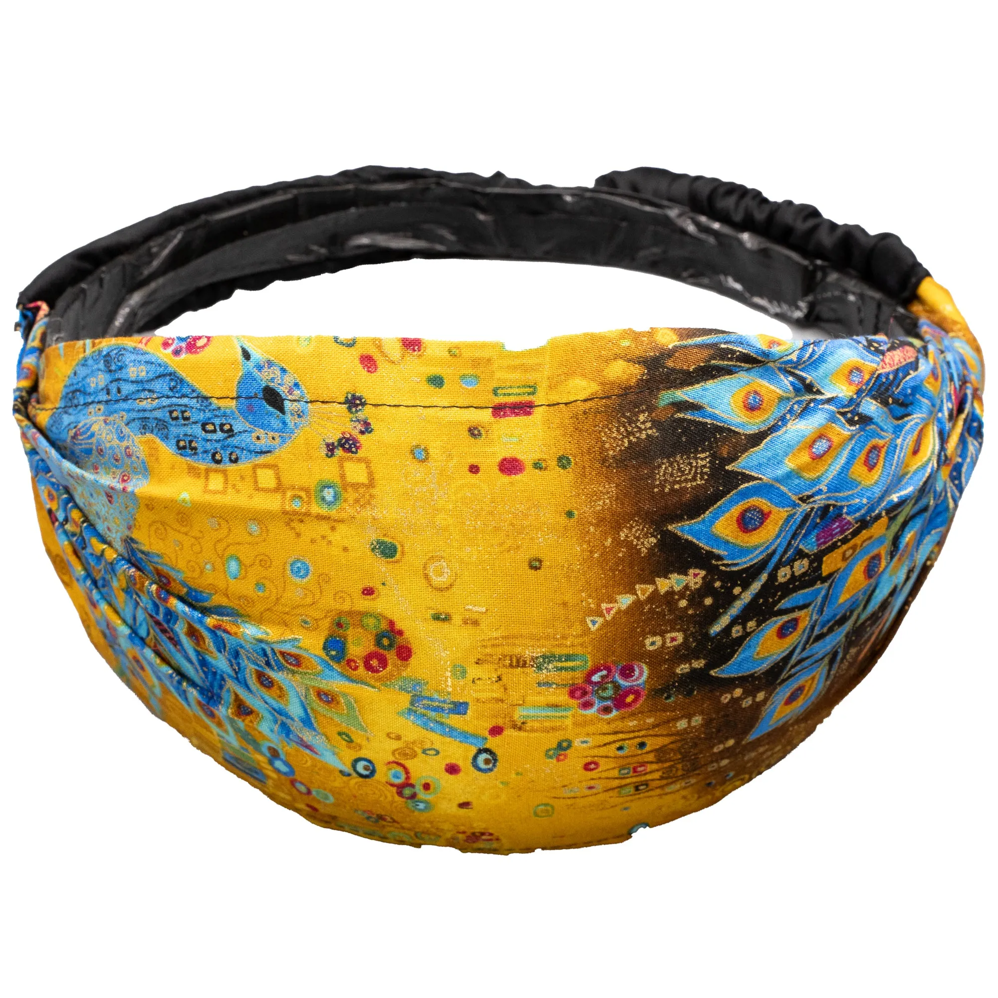 Peacock Gilded Plume Elasticated Headband