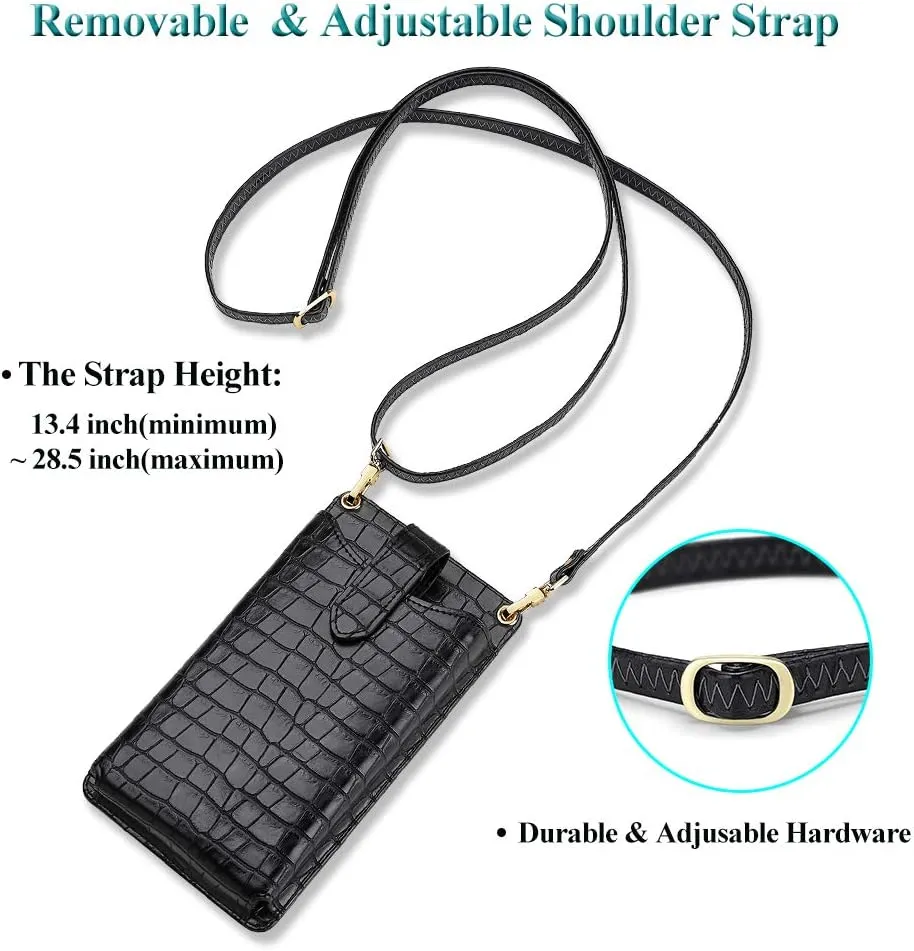 Peacocktion Small Crossbody Cell Phone Purse for Women, Lightweight Mini Small Crossbody Bags for Women with Card Slots