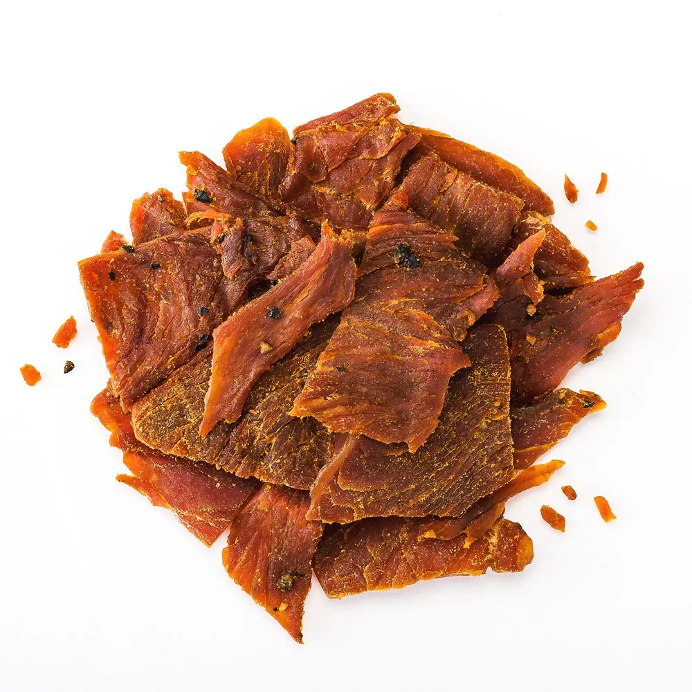 Perky Jerky Sweet and Snappy Turkey Jerky, 5 oz Bags (Pack of 6) - Low Sodium - 10g Protein per Serving - Low Fat - 100% U.S. Sourced - Tender Texture