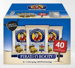 Pirate Booty Aged White Cheddar Puffs, 0.5 oz., Pack of 40 (Pack of 1)