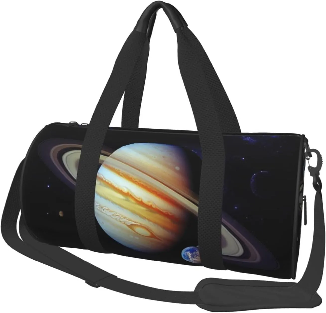 Planet Jupiter Duffle Bag for Women Men Personal Item Travel Bag Canvas Weekender Overnight Bag Lightweight Sports Tote Gym Bag Carry On Luggage Bag
