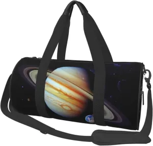 Planet Jupiter Duffle Bag for Women Men Personal Item Travel Bag Canvas Weekender Overnight Bag Lightweight Sports Tote Gym Bag Carry On Luggage Bag
