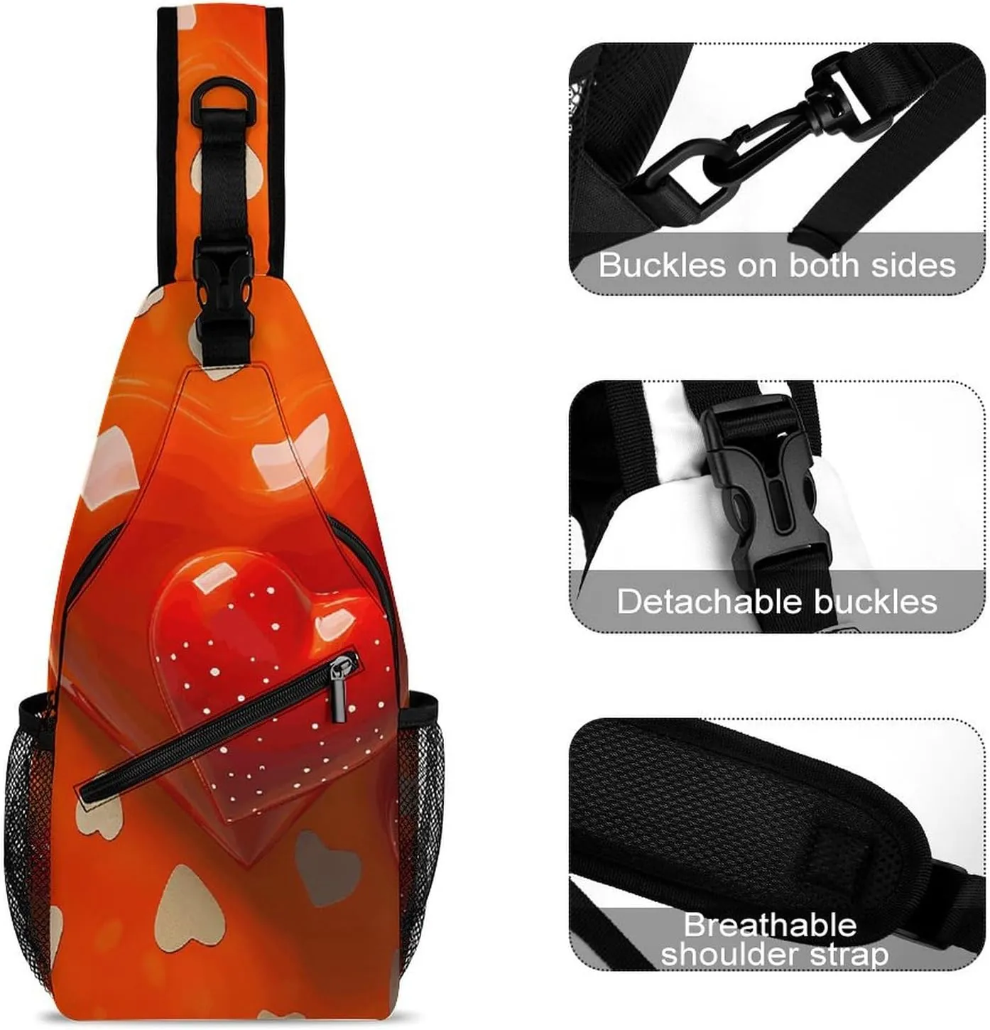 Plant Shape Sling Bag Crossbody Bags Cross Body Bag Fanny Packs Chest Bags Sling Purses for Travel