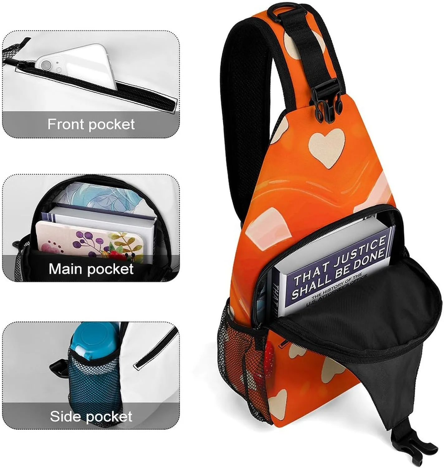 Plant Shape Sling Bag Crossbody Bags Cross Body Bag Fanny Packs Chest Bags Sling Purses for Travel