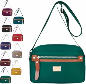 Popularate Nylon Crossbody Bag,Waterproof Casual Shoulder Bags Purses with Multi Pockets for Women