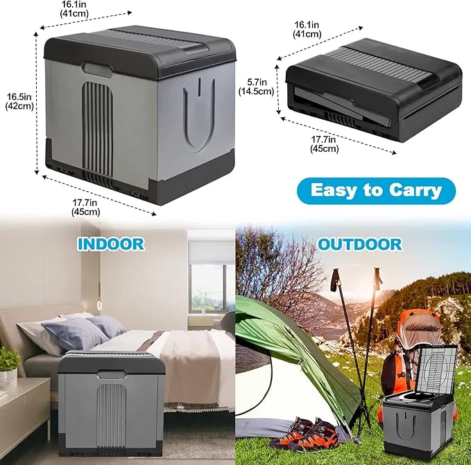 PORMYTRIP Portable Toilet Camping Toilet Foldable Toilet for Car Indoor Outdoor Commode Travel Toilet Portable Toilet for Camping,Tent,Hiking,Boating,Long Road Trips,Traffic jam,Home XX-Large Gray