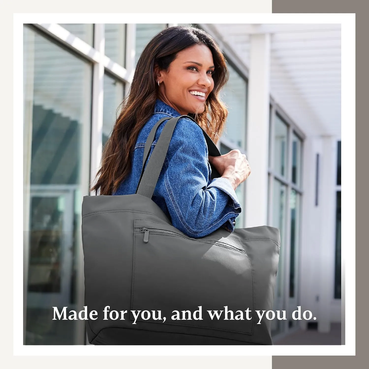 Port Authority - Ideal Twill Two-Tone Shopping Tote