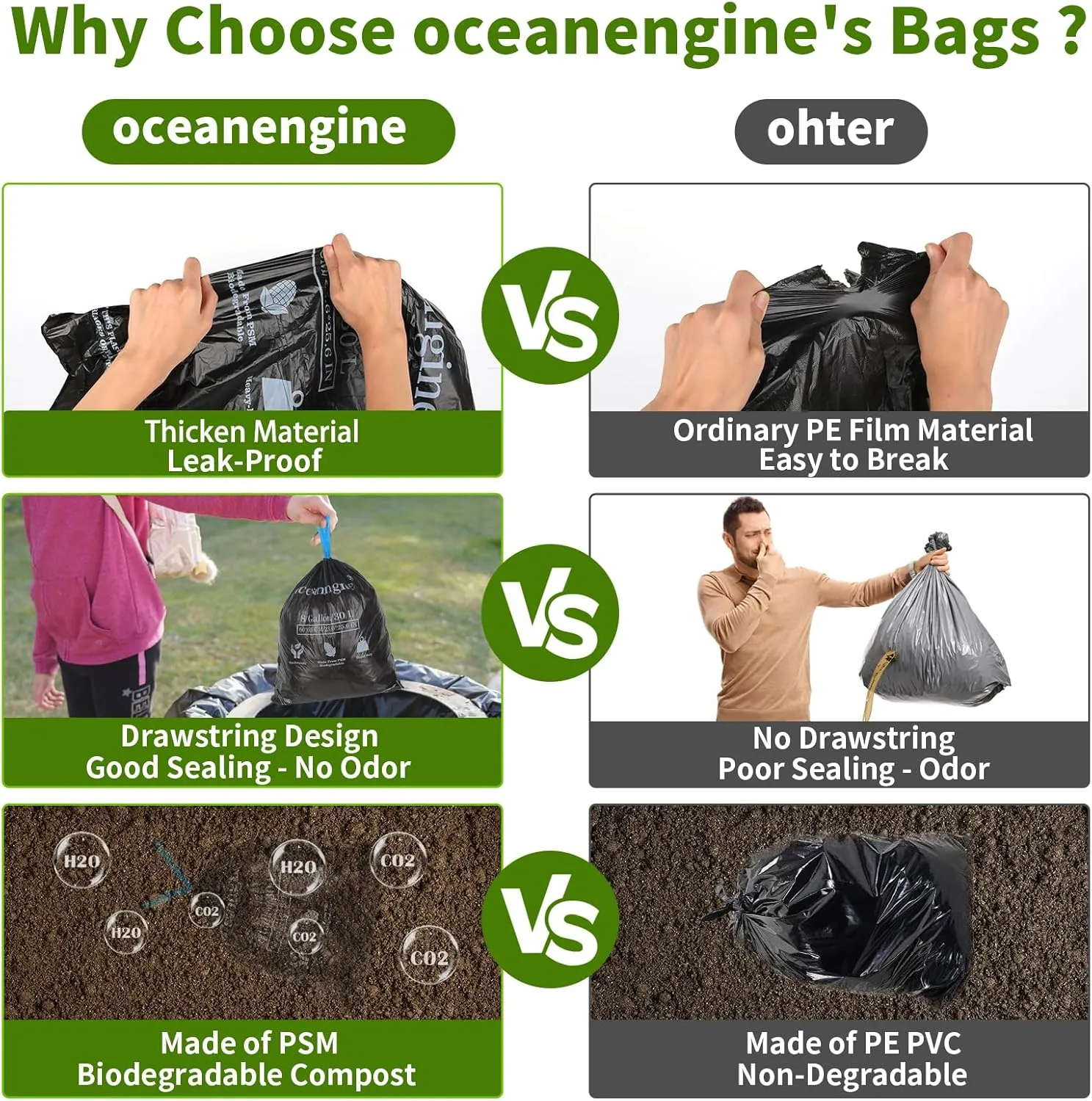 Portable Toilet Bags Poo Gel Set, 8 Gallon Camping Toilet Bags with Portable Toilet Absorbent Gel, Compostable Portable Potty Bags for Camping Outdoor Hiking
