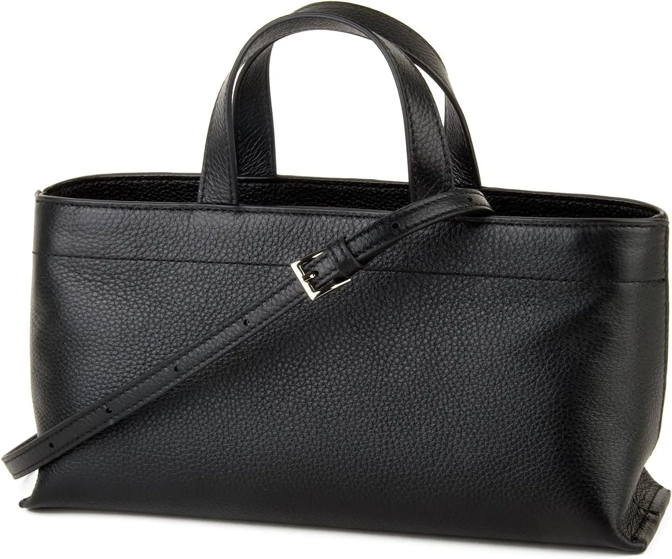 Premium Full Grained Leather Simple Tote Handbag for Women, Shoulder Crossbody Bag with Adustable Shoulder Strap