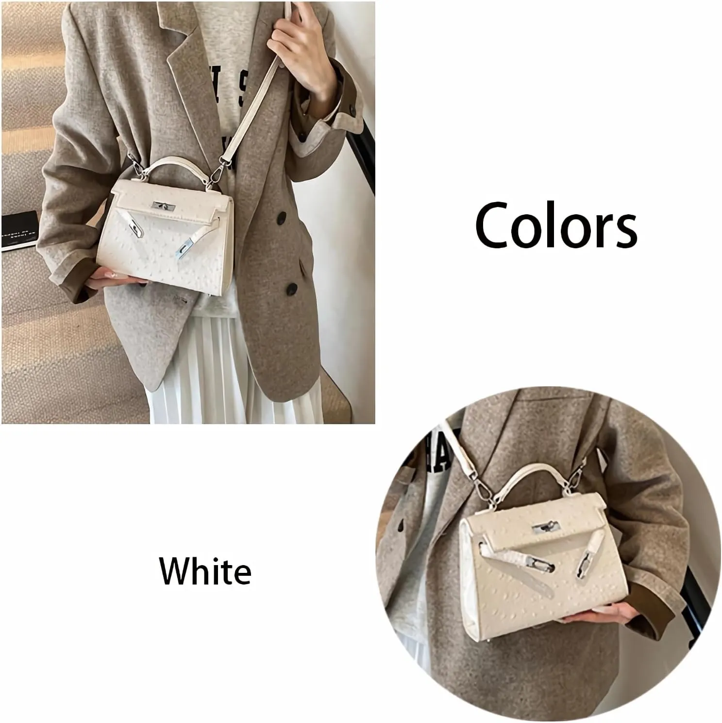 PU simple handbags women's vintage underarm Purses fashion shoulder bags and crossbody Bags