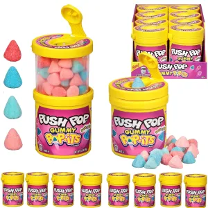 Push Pop Pop-Its Candy Gummies, 8 Ct Individually Wrapped Gummies in Assorted Fruity Flavors, Full Size Fun Chewy Candy For Party Favors, Birthday Parties, Goodie Bags, Fun Gifts For Kids
