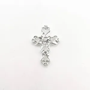 Queen - Nail Charms 10pc - #381 Silver Crosses