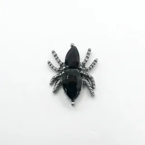 Queen - Nail Charms 10pc - #400 Dark Silver Black Spiders