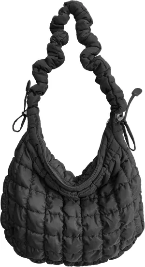Quilted Tote Bag for Women Puffer Bag Lightweight Padding Shoulder Purse Hobo Bags Satchel Handbag Cloud Bags with Zip 2025