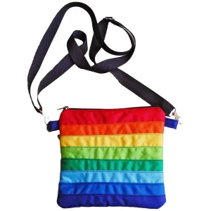Rainbow Crossbody Bag, LGBT Pride Accessory, Gay Lesbian Pouch, Over Shoulder Purse