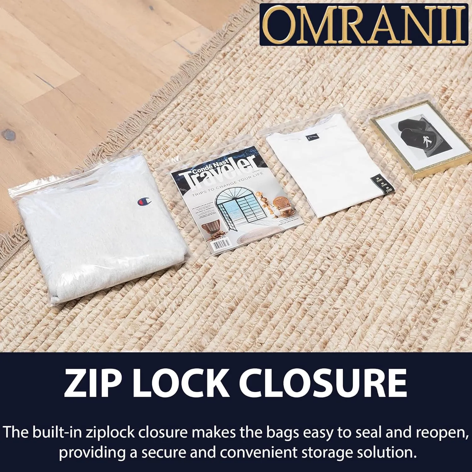 Reclosable Hang Hole Zip Poly Bags, 2Mil 6" X 10" & 100 Bags | LDPE Material, Clear Plastic with Resealable Lock Seal Zipper | Resealable Zip Top Lock For Travel, Storage, Packaging & Shipping