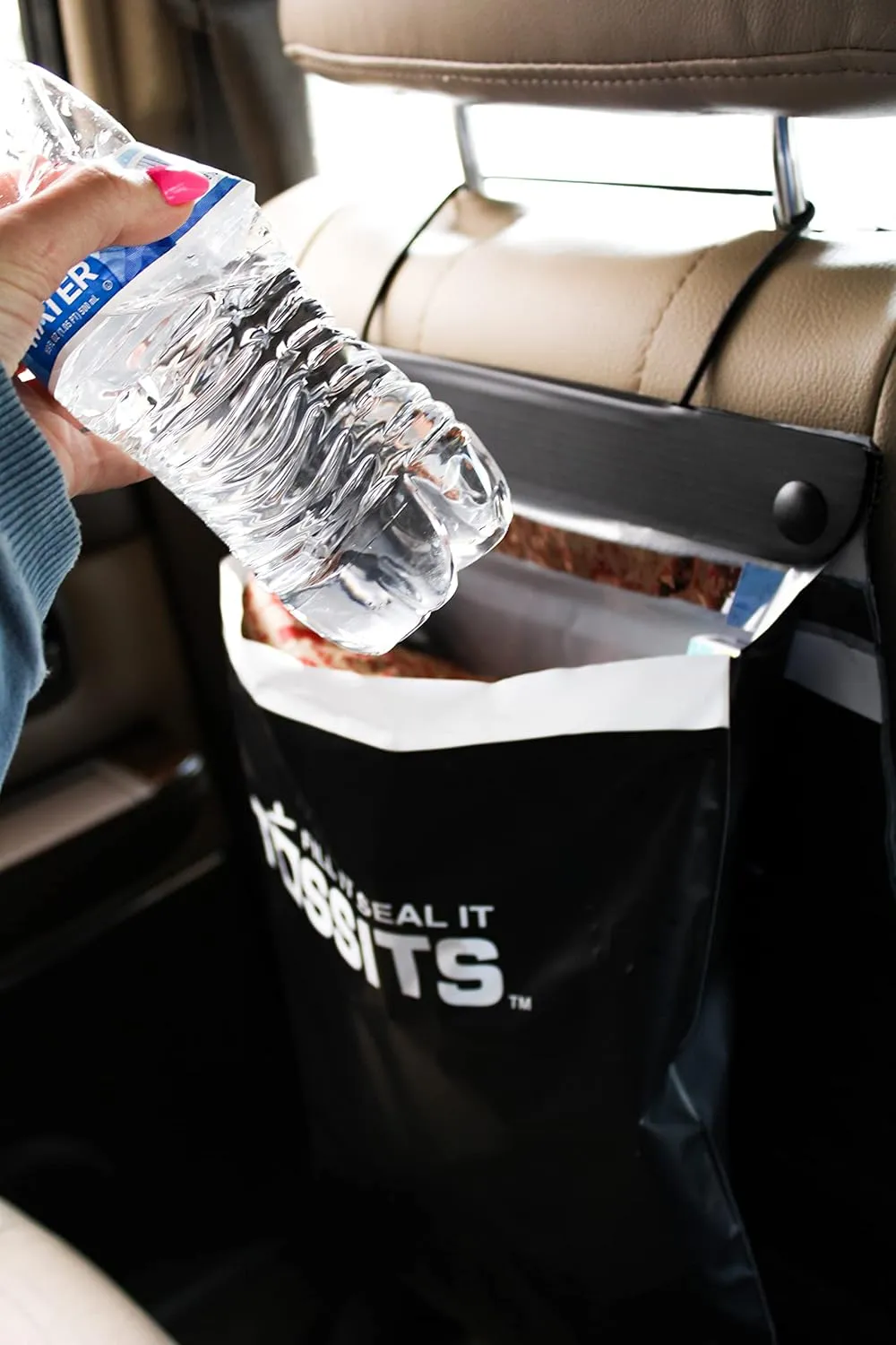 Recycled Disposable Trash Bag Car Garbage Bags (3 Sets of 7 Car Trash Bag) - Leakproof, Smell Proof Automotive Garbage Bag - Can Hang from Headrest - New Trash Can for Car or Vehicle