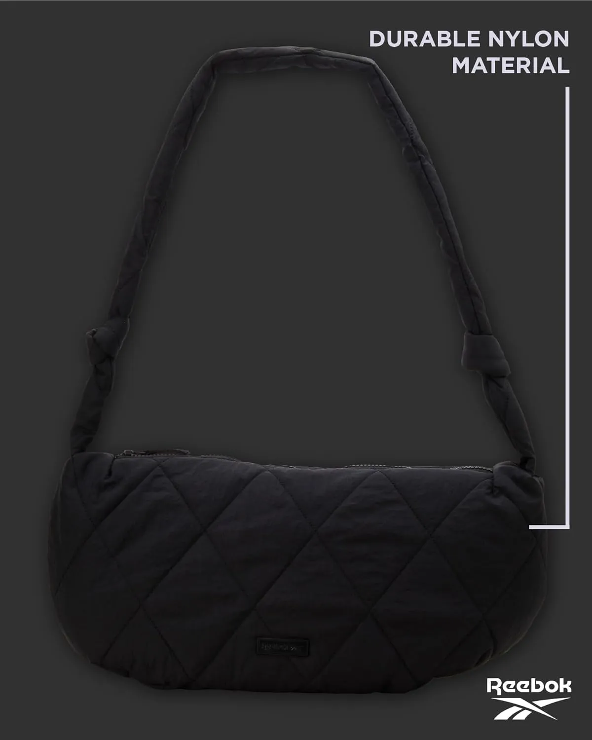 Reebok Quilted Puffer Tote Bag - Small Lightweight Shoulder Purse for Women