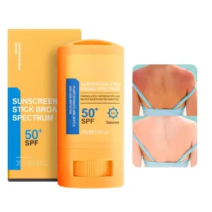 Reef Safe Sunscreen Stick SPF 50  Broad Spectrum UVA/UVB Protection Water Resistant 80 Min Face & Body with Ceramides & Squalane Travel Size Sunscreen 0.63oz/18g (1 Pack)