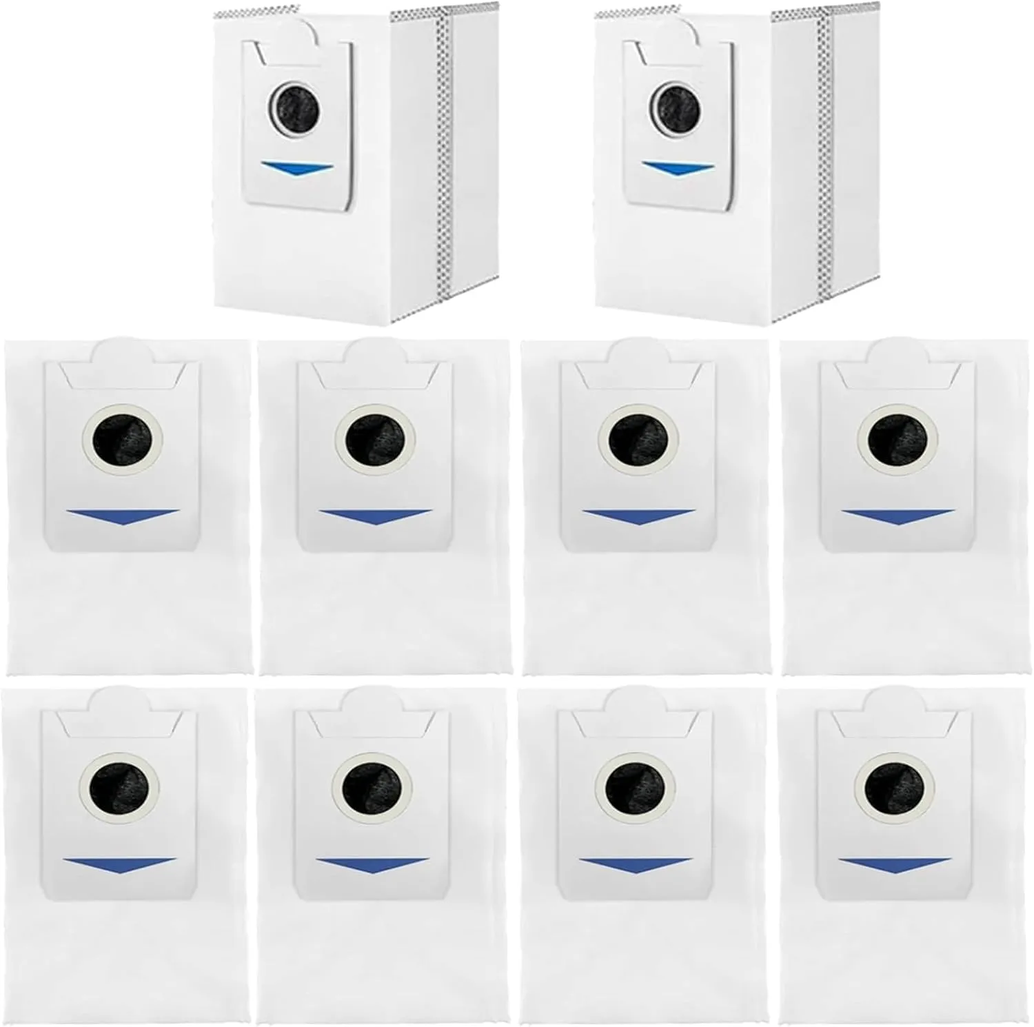 Replacement Dust Bags Only for ECOVACS DEEBOT T30S / X2 Omni Robot Vacuum Include 10 Pack Vacuum Bags (Activated Carbon Material Upgrade Model)