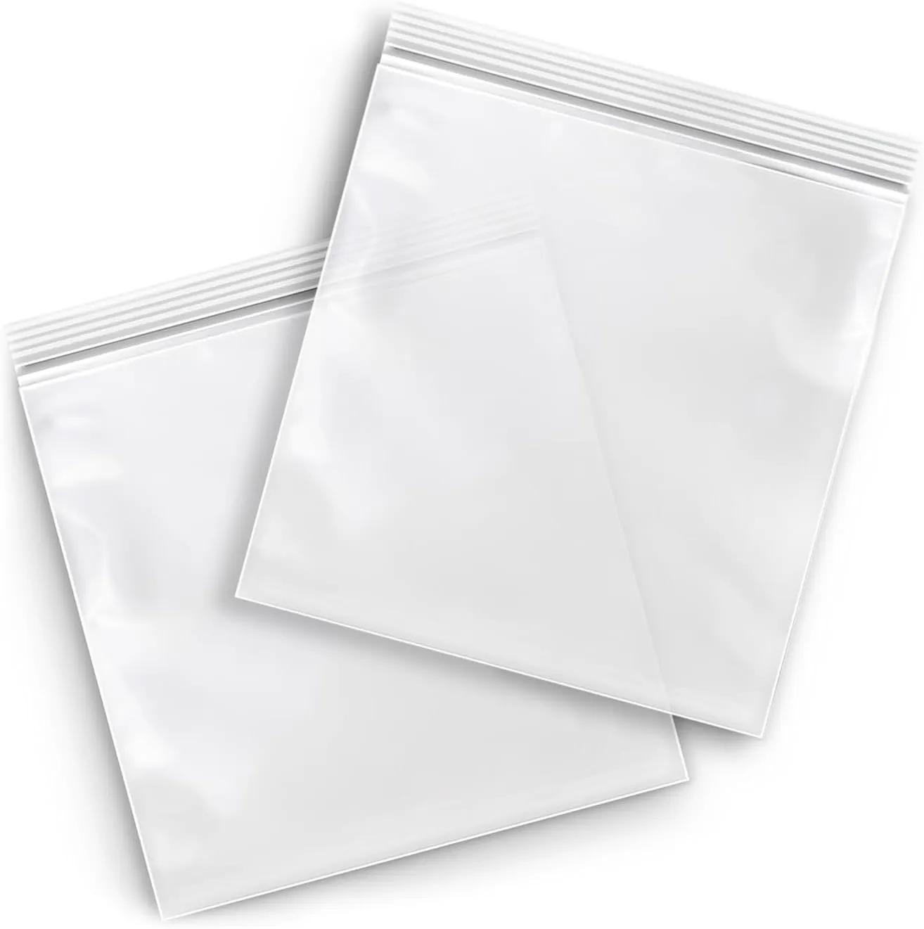 Resealable Poly Bags for Storage, 9 x 12 Inch, 1000 Pack, 4 Mil, Zipper Lock Closure, Reclosable Plastic Zip Bags, Plain