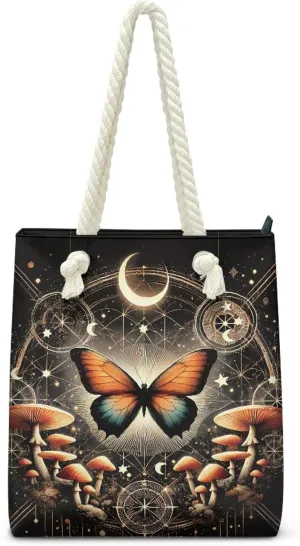 Reusable Grocery Bags Large Capacity Zipper Tote Bag Lightweight Beach Tote for Women