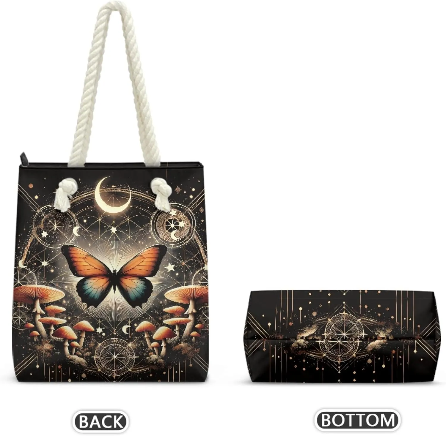 Reusable Grocery Bags Large Capacity Zipper Tote Bag Lightweight Beach Tote for Women