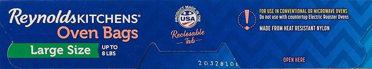 Reynolds Oven Cooking Large Size for Meats & Poultry (up to 8-Pounds) (5 Count, Pack of 4)