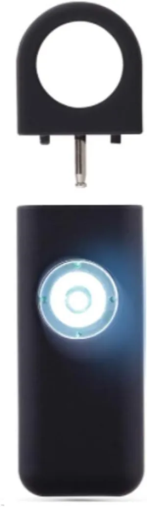 Safe Personal Alarm for Women with pin, Loud Siren and Flashing Strobe Led Light, Patented Self Defense Siren. Security and Safety Alarm for Seniors and Kids