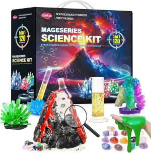 Science Kits for Kids Age 5-7,8-12,Cool Toys Science Kit with 120  Experiments，STEM Project Educational Toys for Kids Age 8-12,Boys Girls Christmas Birthday Gift Ideas