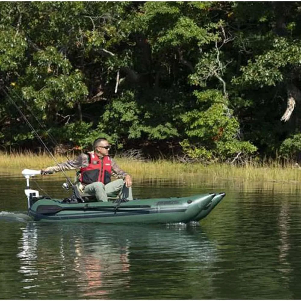 Sea Eagle 285 Frameless Inflatable 9’ Pontoon Fishing Boat - 1 Person- Lightweight, Portable-Perfect for Hunting & Fishing-Sets up in 5 Minutes