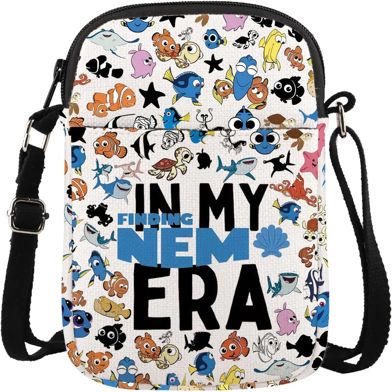 Sea Movie Inspired Gift Clownfish Lover Gift Cartoon Animal Ocean Fish Crossbody Bag