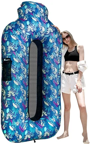 SEGOAL Inflatable Lounger Beach Bed Camping Chair Air Sofa Couch Hammock with Pillow Portable Waterproof Anti-Air Leaking for Camping Hiking Travel Beach Picnic Lakeside, No Pump Required