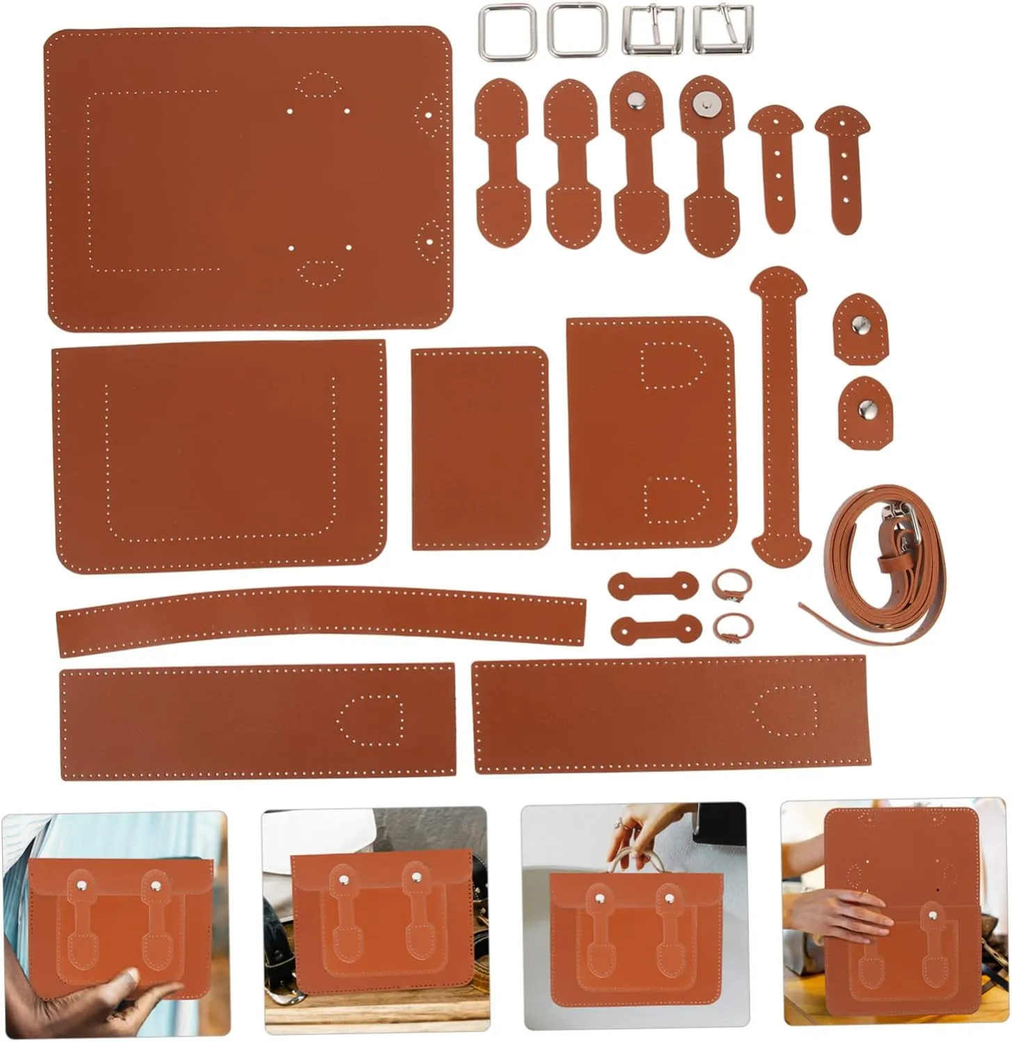 Sewroro 1 Set Bag Kit Craft Your Own Stylish Shoulder Bag with Durable Materials for Hands Activities for Parent Interaction and Craft Lessons