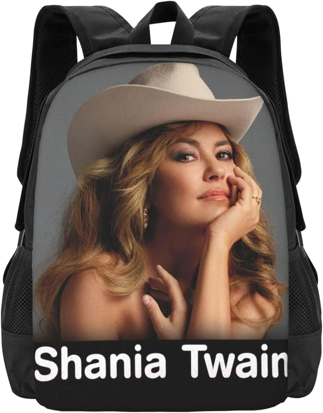 Shania Great Artist Twain Laptop Backpack Sport Bags Work Rucksack Lightweight Travel Bags Unisex Adult Casual Daypack for Indoor Notebook Bag