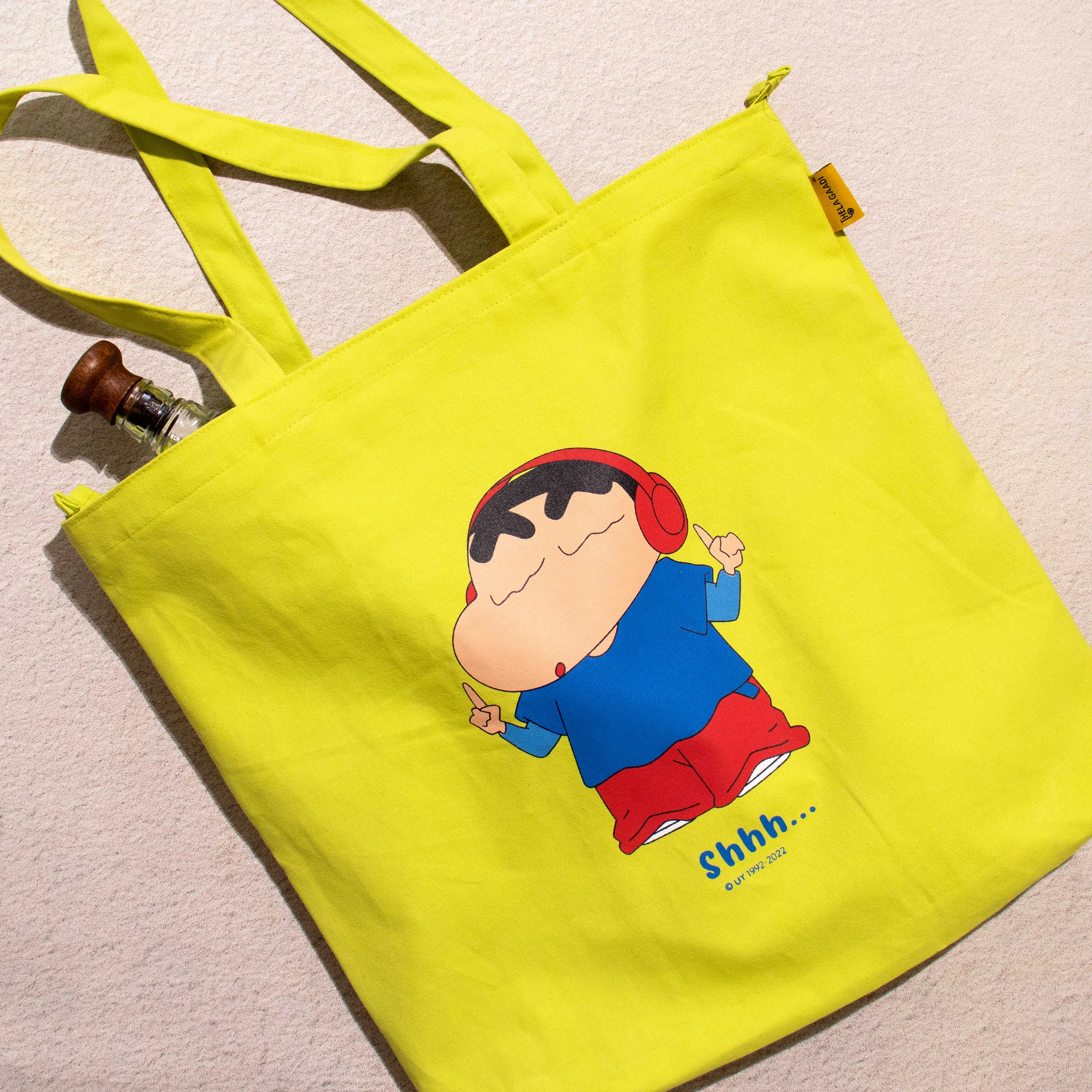 Shinchan: No Noise Zipper Tote Bag