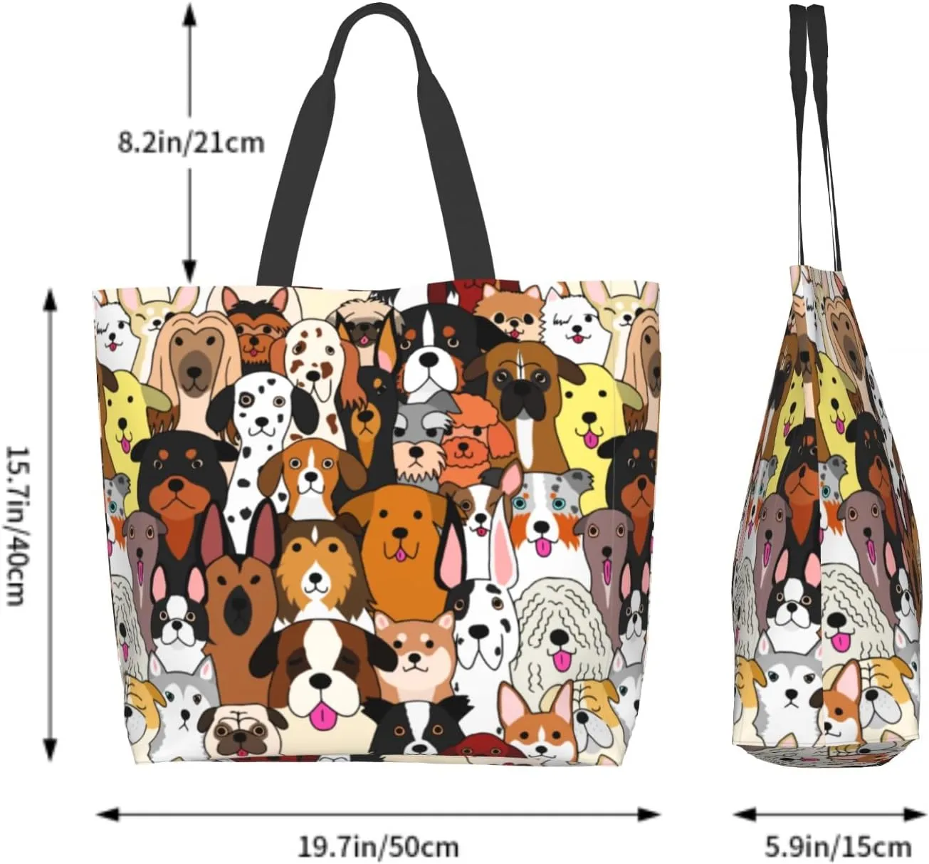 Shoulder Bag Large Reusable Eco-friendly Shopping Bags Portable Storage Handbag