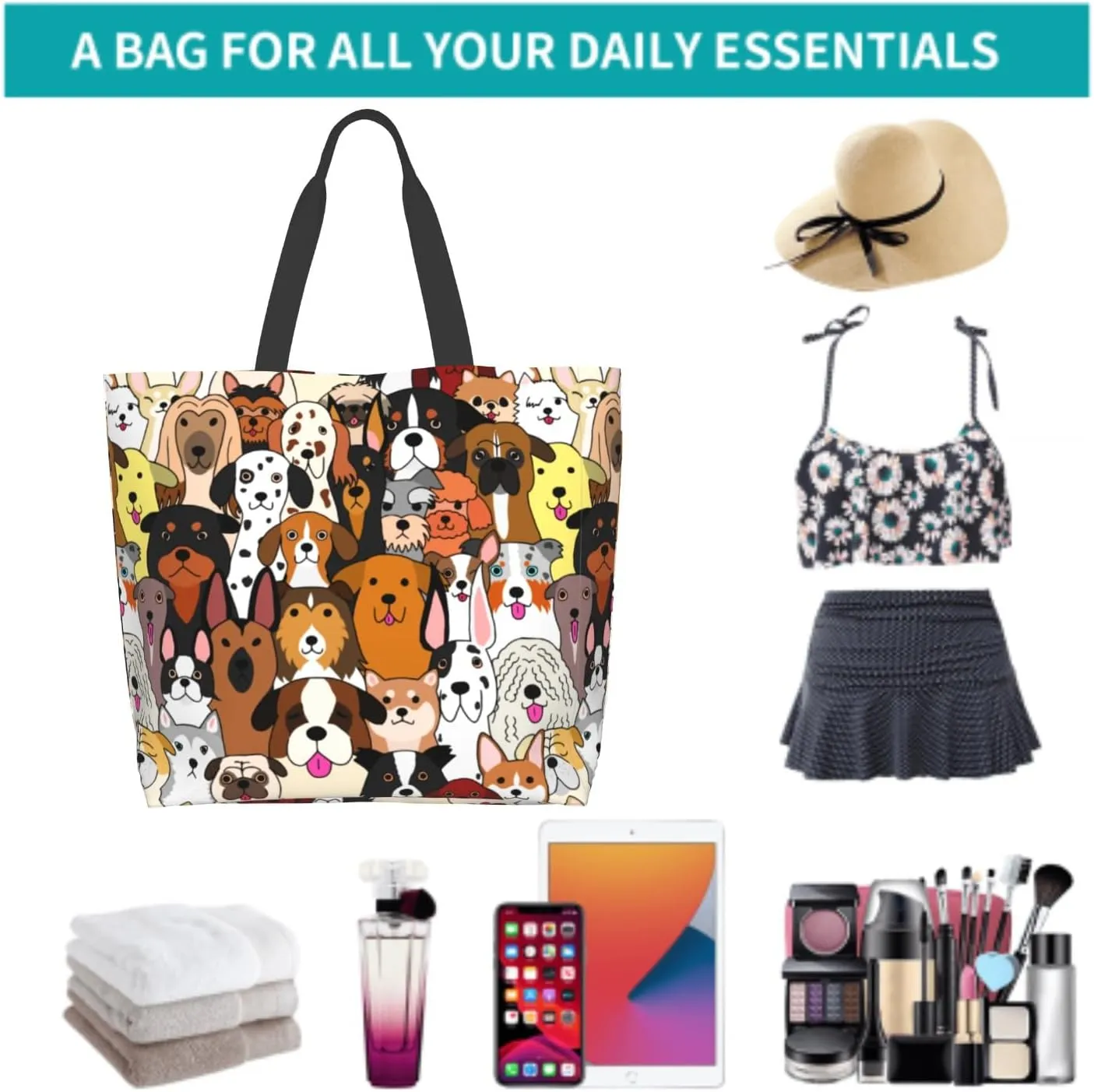 Shoulder Bag Large Reusable Eco-friendly Shopping Bags Portable Storage Handbag