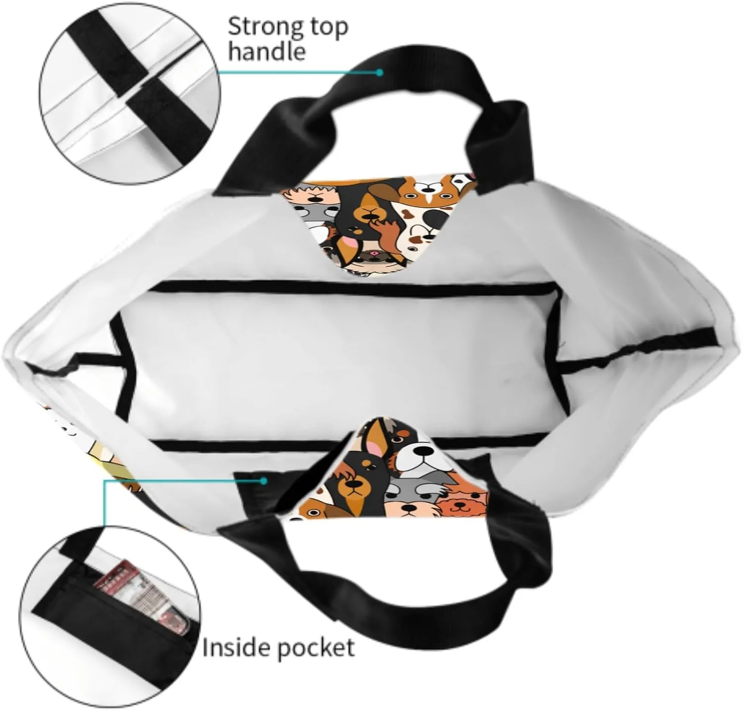 Shoulder Bag Large Reusable Eco-friendly Shopping Bags Portable Storage Handbag